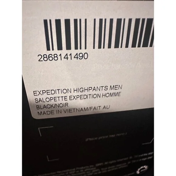 NEW BRP Ski-Doo Expedition Highpants Men XXL Bibs Black Snowmobile Bib Overalls - Picture 4 of 5